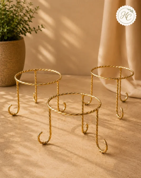 Wrought Iron Table Riser Stand Set