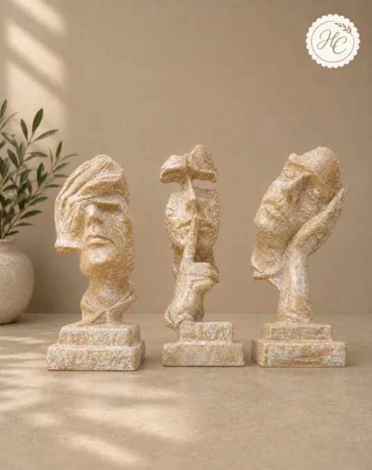 Abstract Thinker Figurine Set