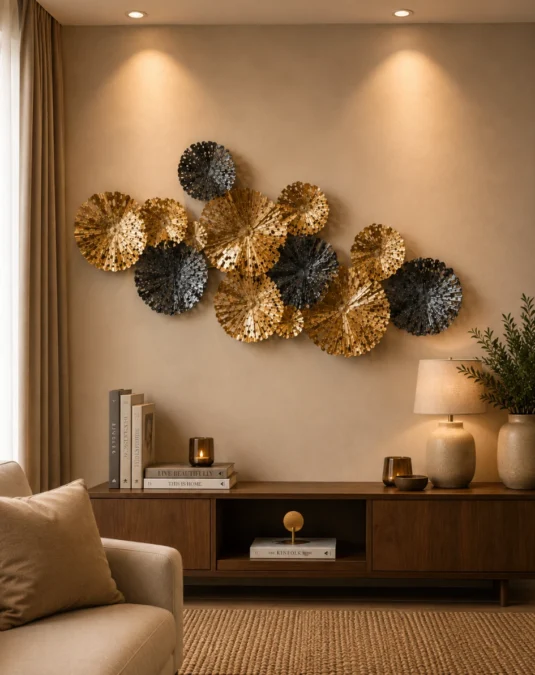The Grand Ginkgo & Water Lily 3D Metal Wall Art