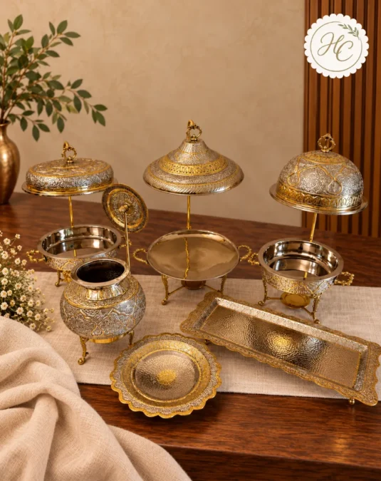 Luxe Two-Tone 6-Piece Brass Set