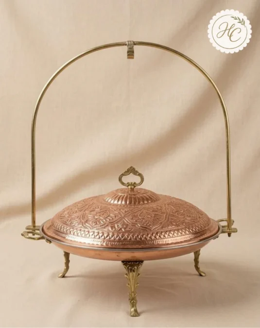Handcrafted Copper Tawa Platter