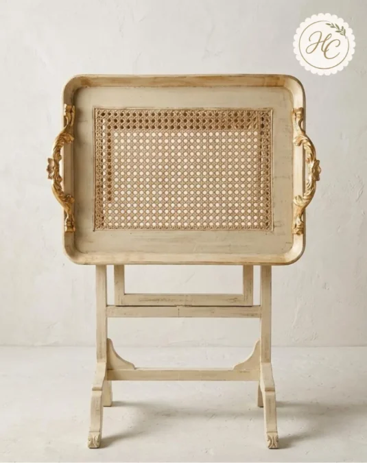 Ivory Folding Tray Table