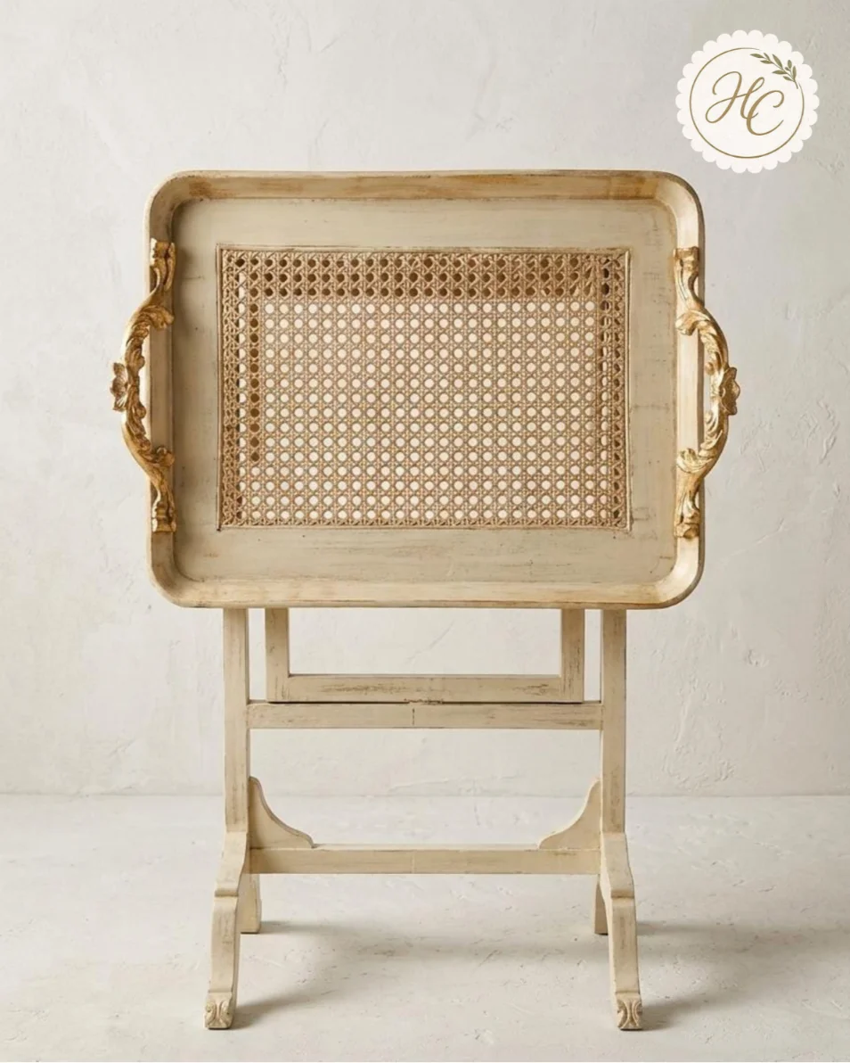 Ivory Folding Tray Table