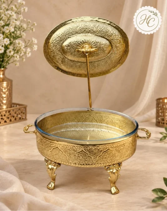 Ornate Brass Chafing Dish