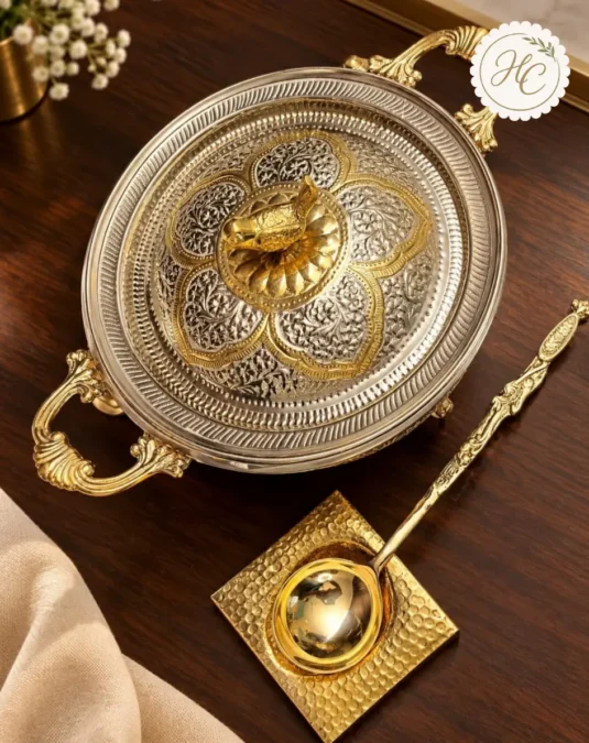 Brass two-Tone Handi